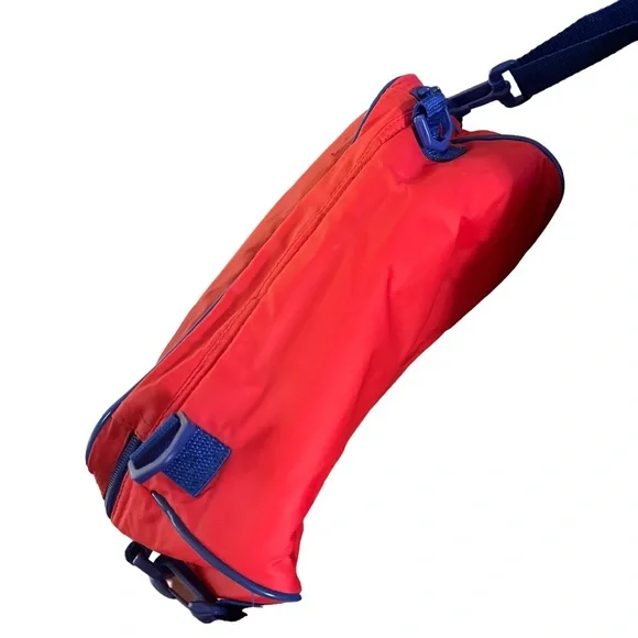 Vintage Igloo lunch bag convertible backpack crossbody insulated red blue - Picture 15 of 16